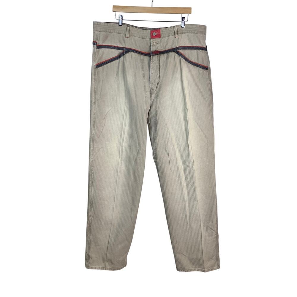 Marithe Francois Girbaud Cargo Pants Ecru Size EU 44 (45x33) Straight Leg VNT